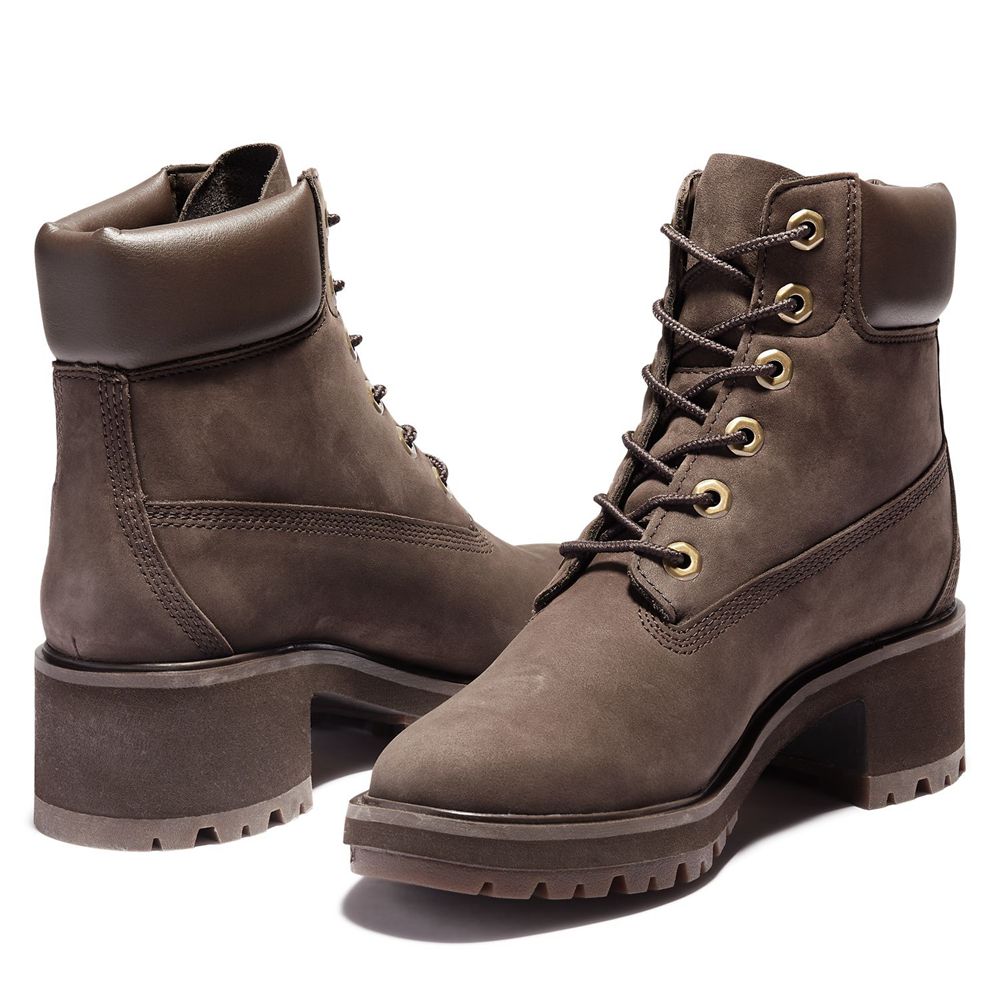 Bototos Timberland Mujer 6-Inch Kinsley Waterproof Marrones Oscuro - Chile OQX-079842